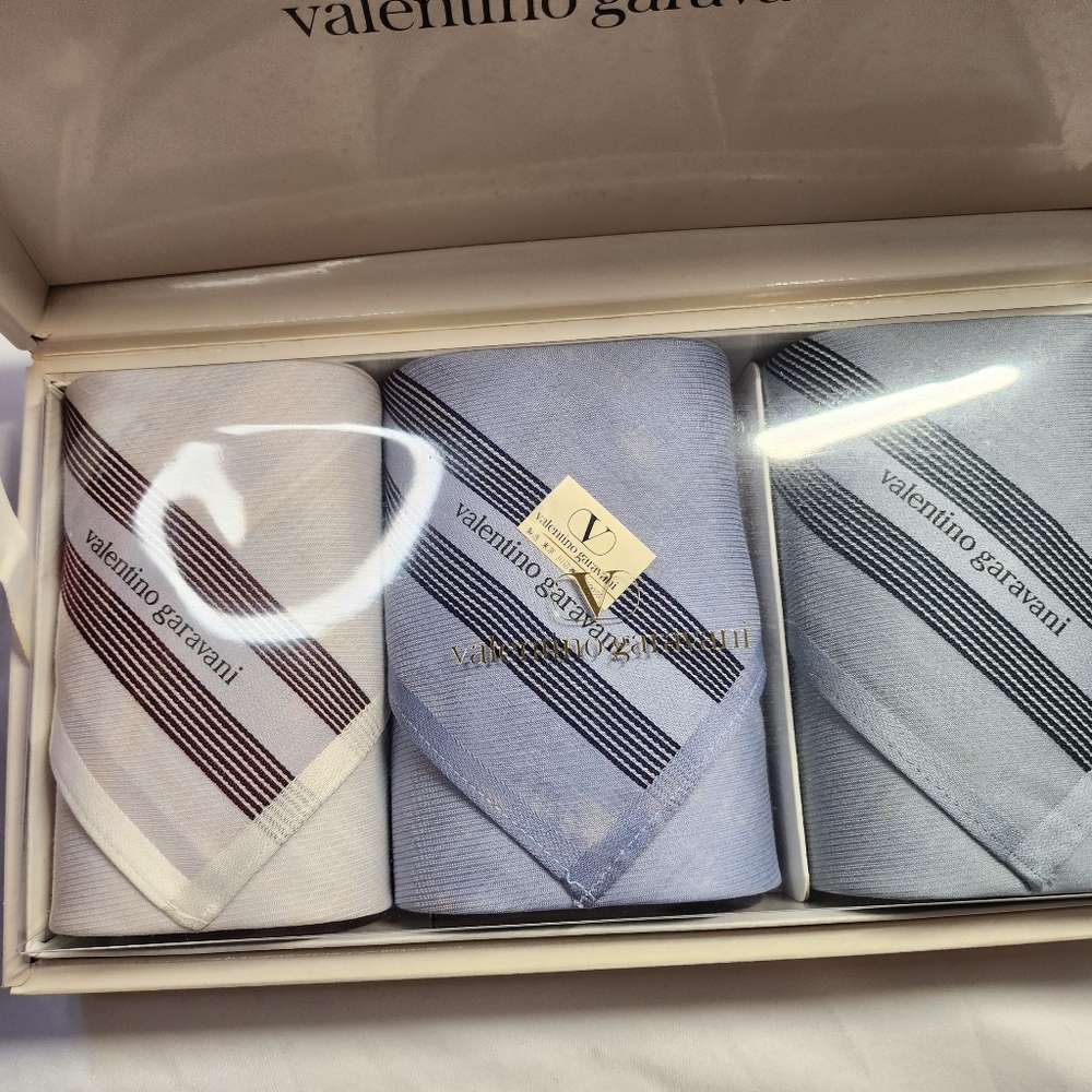 Vintage Handkerchief Valentino Garavani set 3 pieces